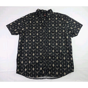 Mountain And Isles Western Native American All Over Print Black Men's Size Large